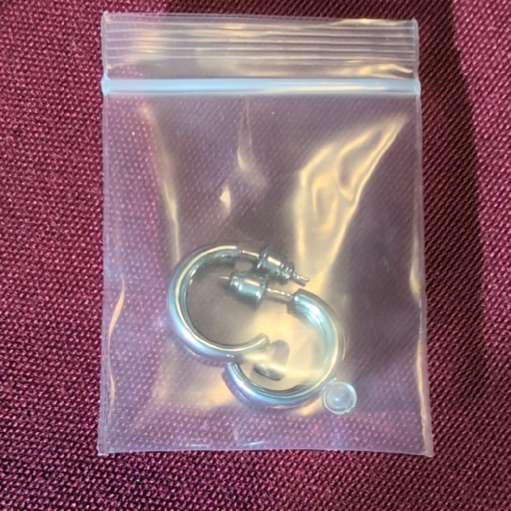 NewChic Silver Hoop Earrings
